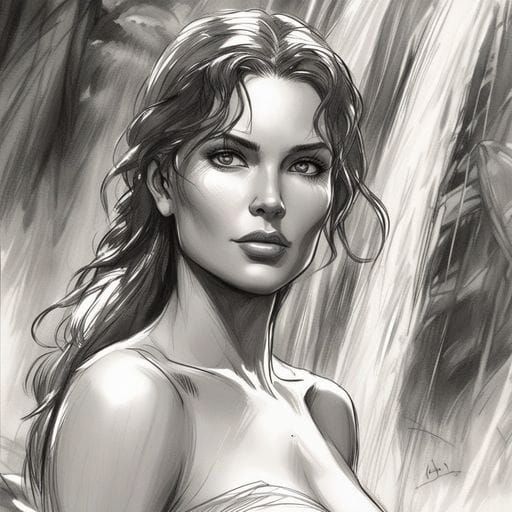 Jane Porter - pencil sketch