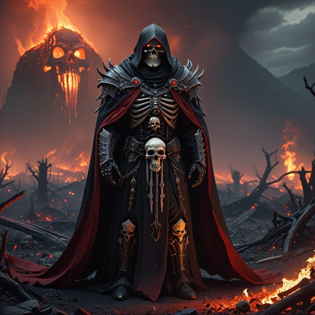 Overlord of Darkness on Cursed Landscape