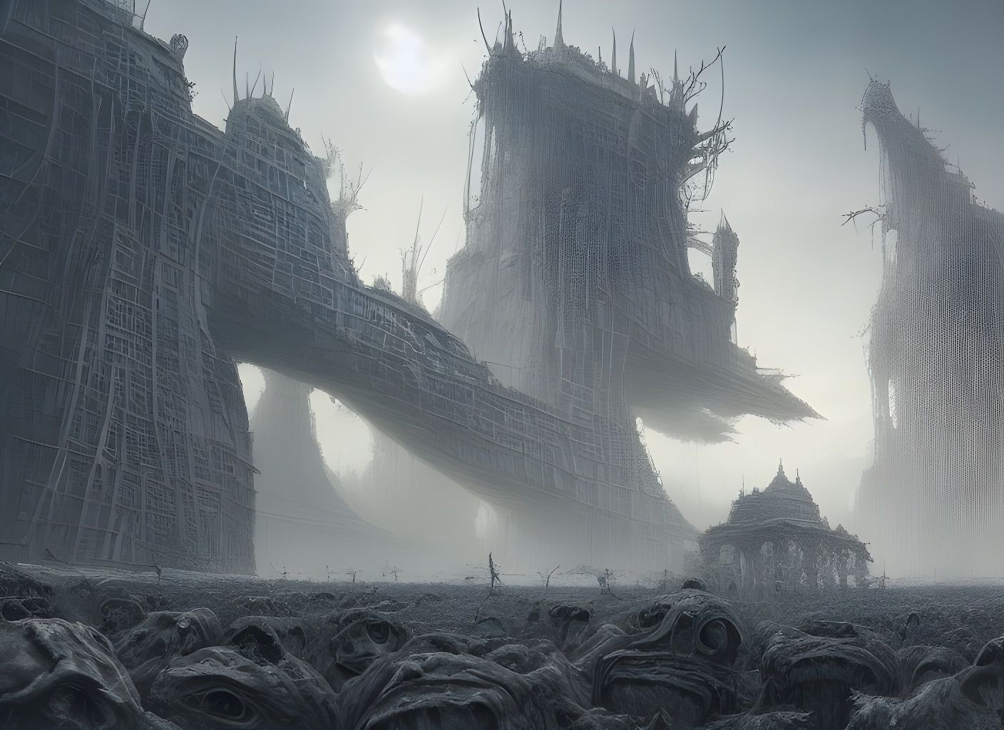 Epic Economic Construction by White Ants, Digital Art