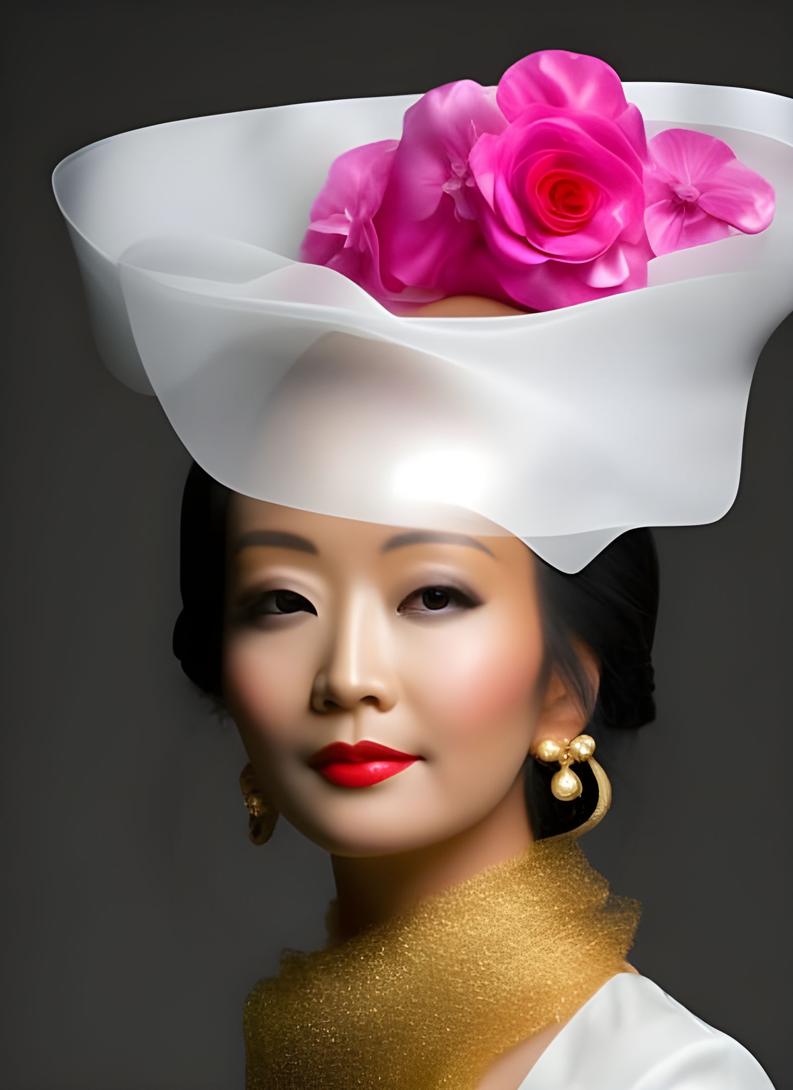 Renaissance Beauty in Art Gallery: Golden Hour Photo