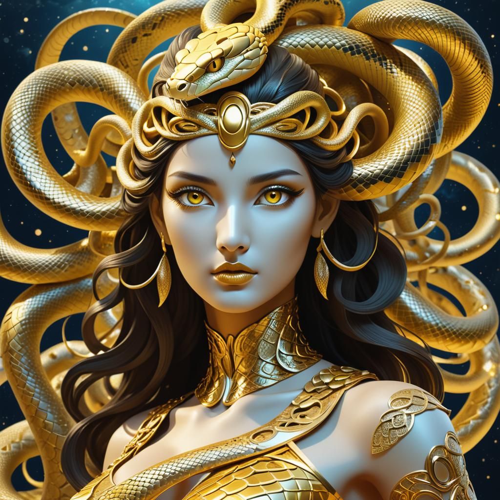Medusa with her snake