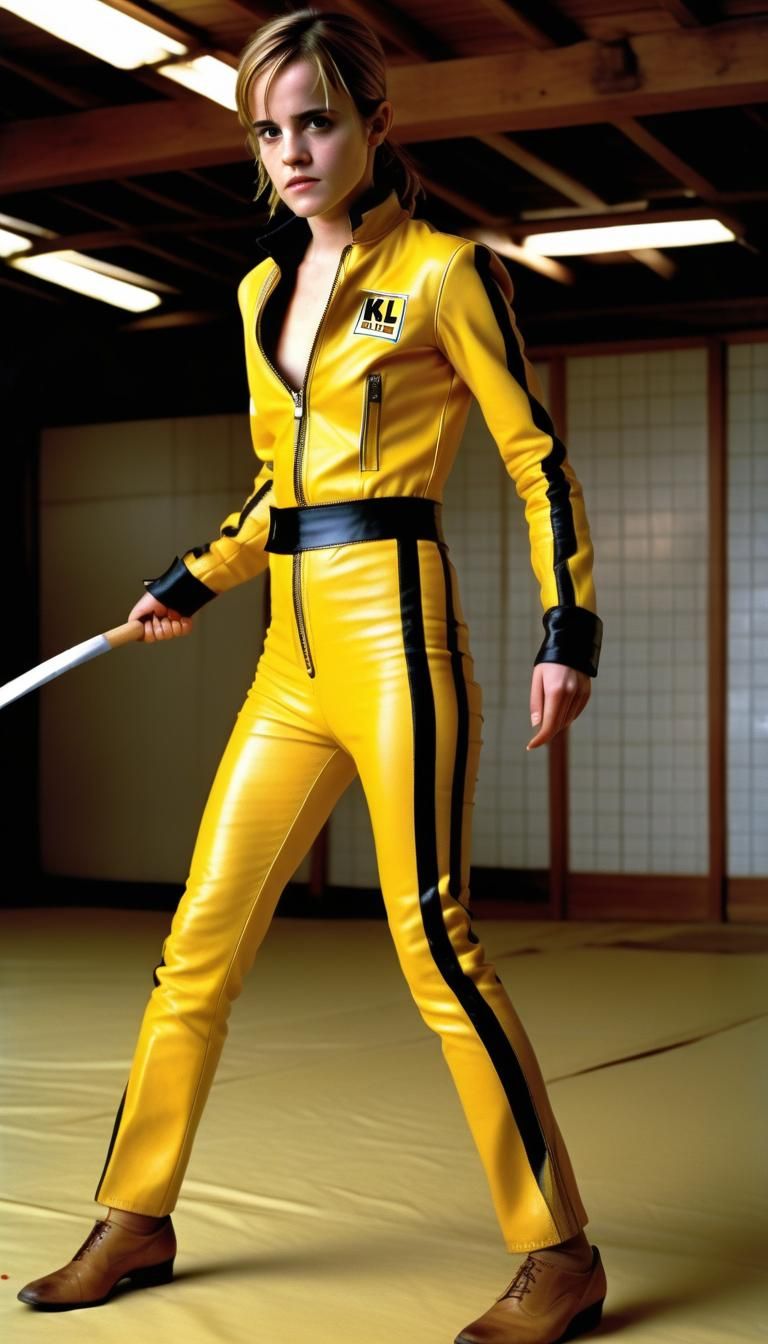 Emma Watson as Beatrix Kiddo: Ultrarealistic Photo
