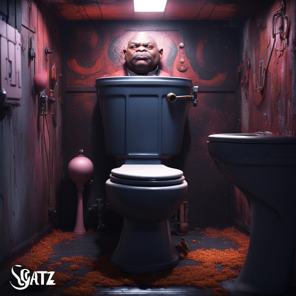 Surreal Digital Painting of a Large Man