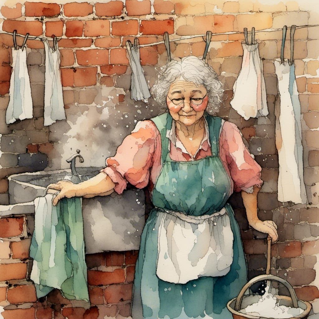 Charming Vintage Portrait of an Elderly Woman