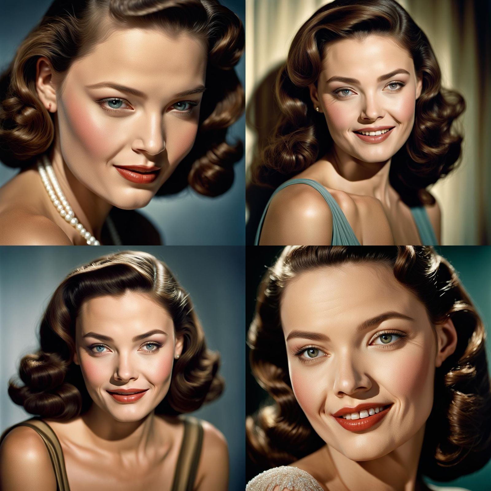 Elegant Portrait of a Smiling Young Woman