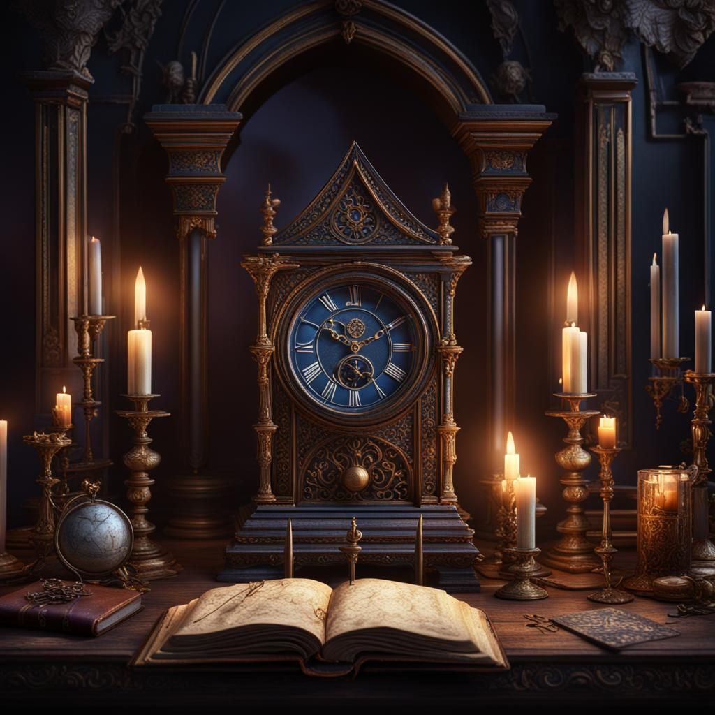 Gothic Lovers at 11:11 in Antique Bedroom