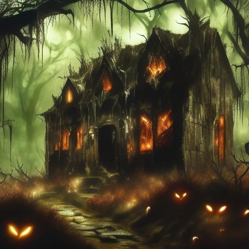 Abandoned Farmhouse with Eliza Whateley on Halloween