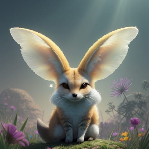 Cute Alien Critter Soaks Up Sunlight in a Vibrant, Fantastic...