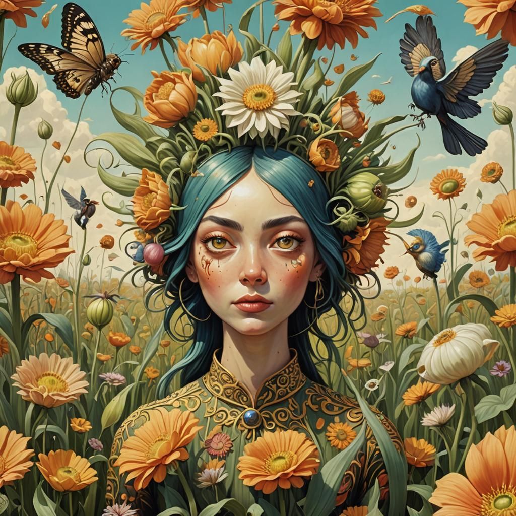 Surreal Animals in Mas-Surrealism Peca Art Style