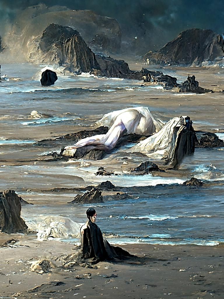 A chance encounter with a beached albino giantess