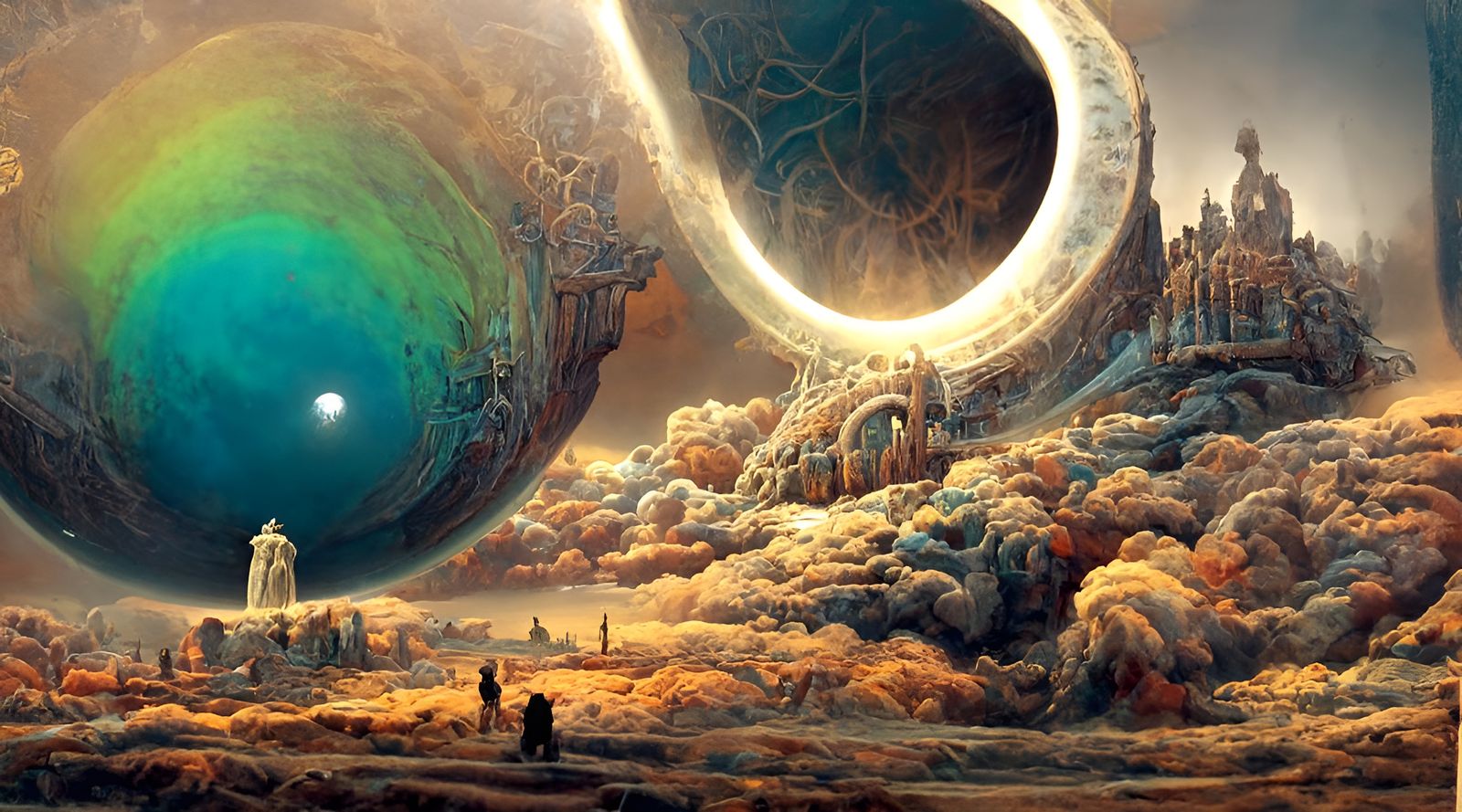 Surreal Celestial Phenomenon Painting in 4K