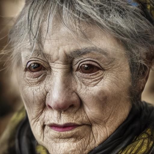 Night Elf Woman on Sunset Beach in Steampunk Style