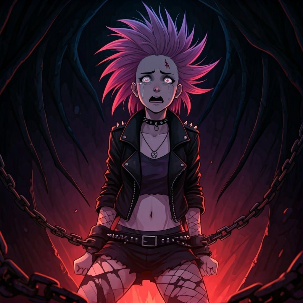 Punk Girl's Desperate Fight Against Mirror Demon in Manga St...