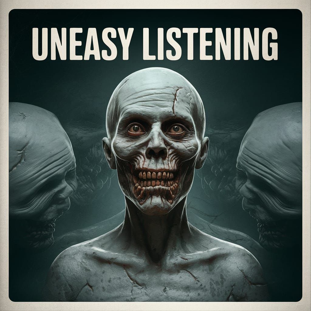 Eerie and Disturbing Album Cover Art "Uneasy Listening"