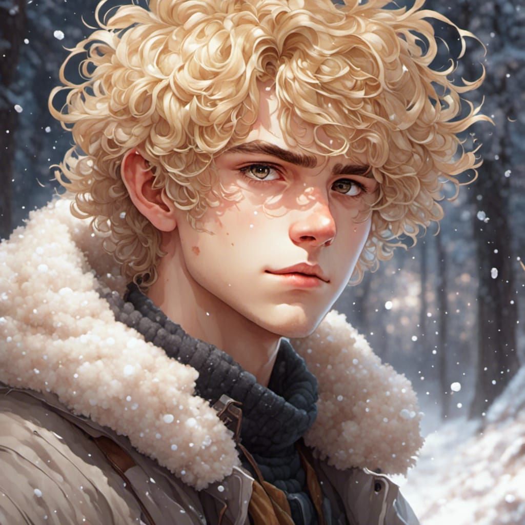 Hyperreal Portrait of a Russian Teenage Boy