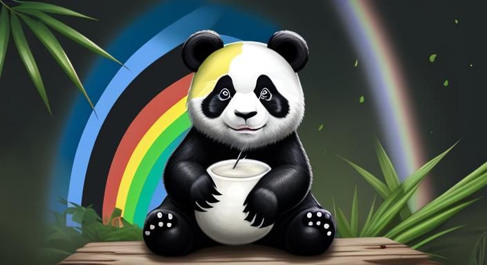 rainbow panda