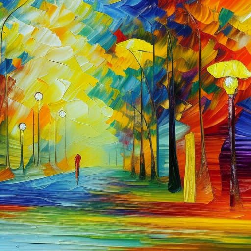 Expressive Oil Painting of Sleep in Impasto Style