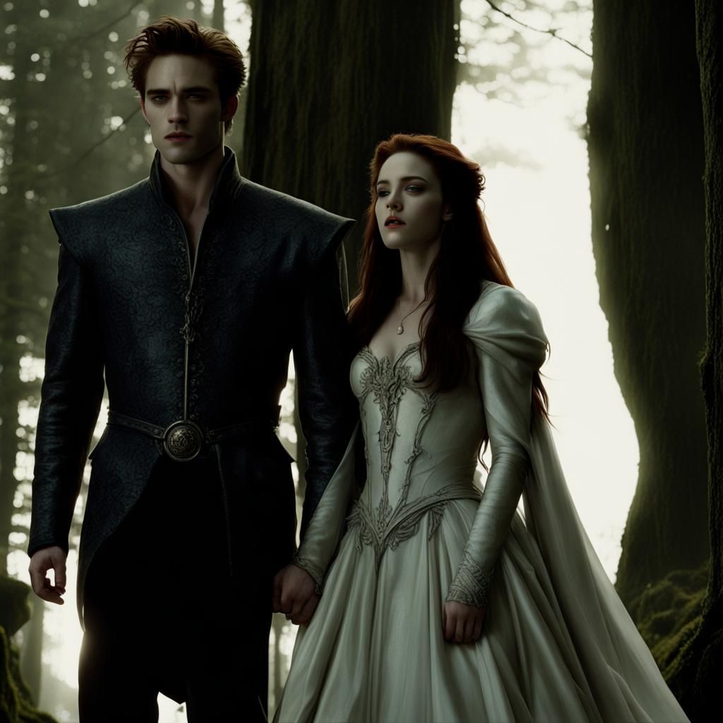 Bella and Edward in Dark Fantasy Excalibur Screengrab