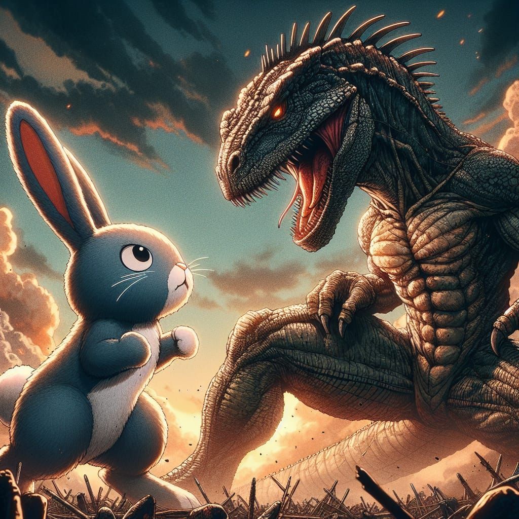 big chungus vs godzilla