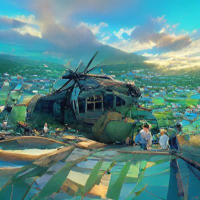 Black Hawk Down: Anime Key Visual