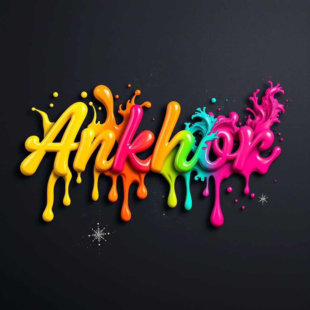 Ankhor In Liquid Form With Fiery Streaks