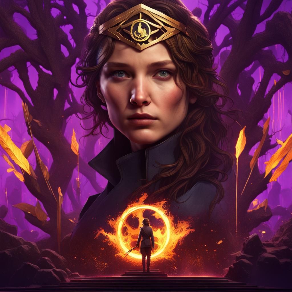 Dark Fantasy Hunger Games Concept Art in 8k