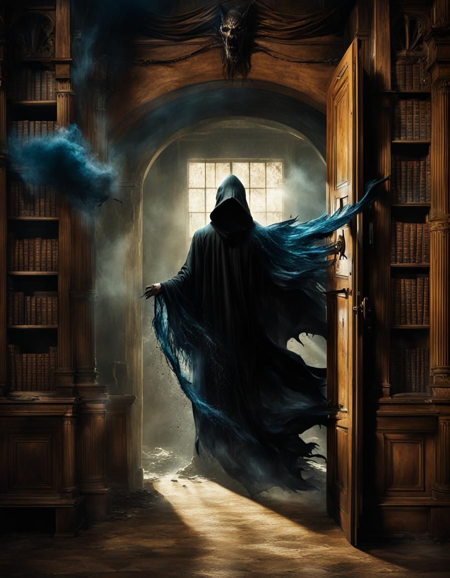Dementor Exiting Closet in Hogwarts Classroom