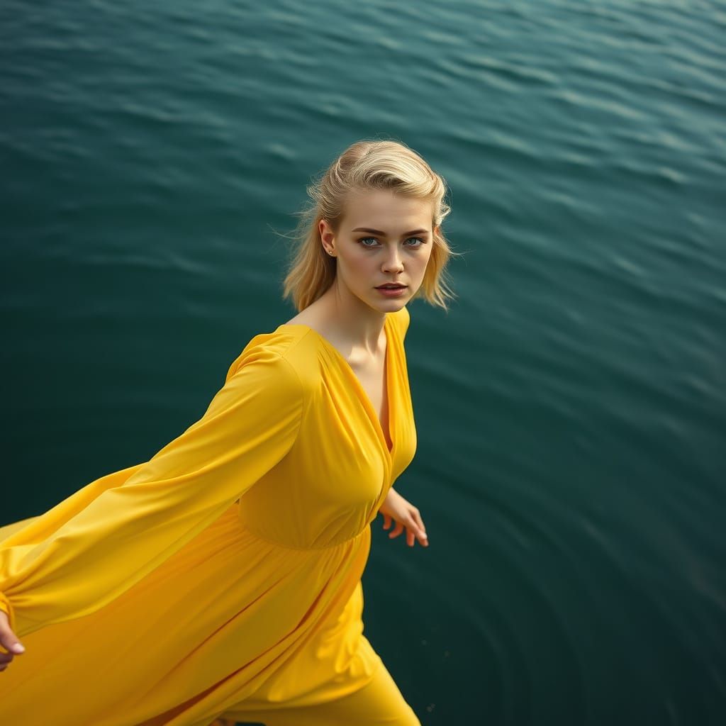 Lady of the Serene Lake in Realistic Style