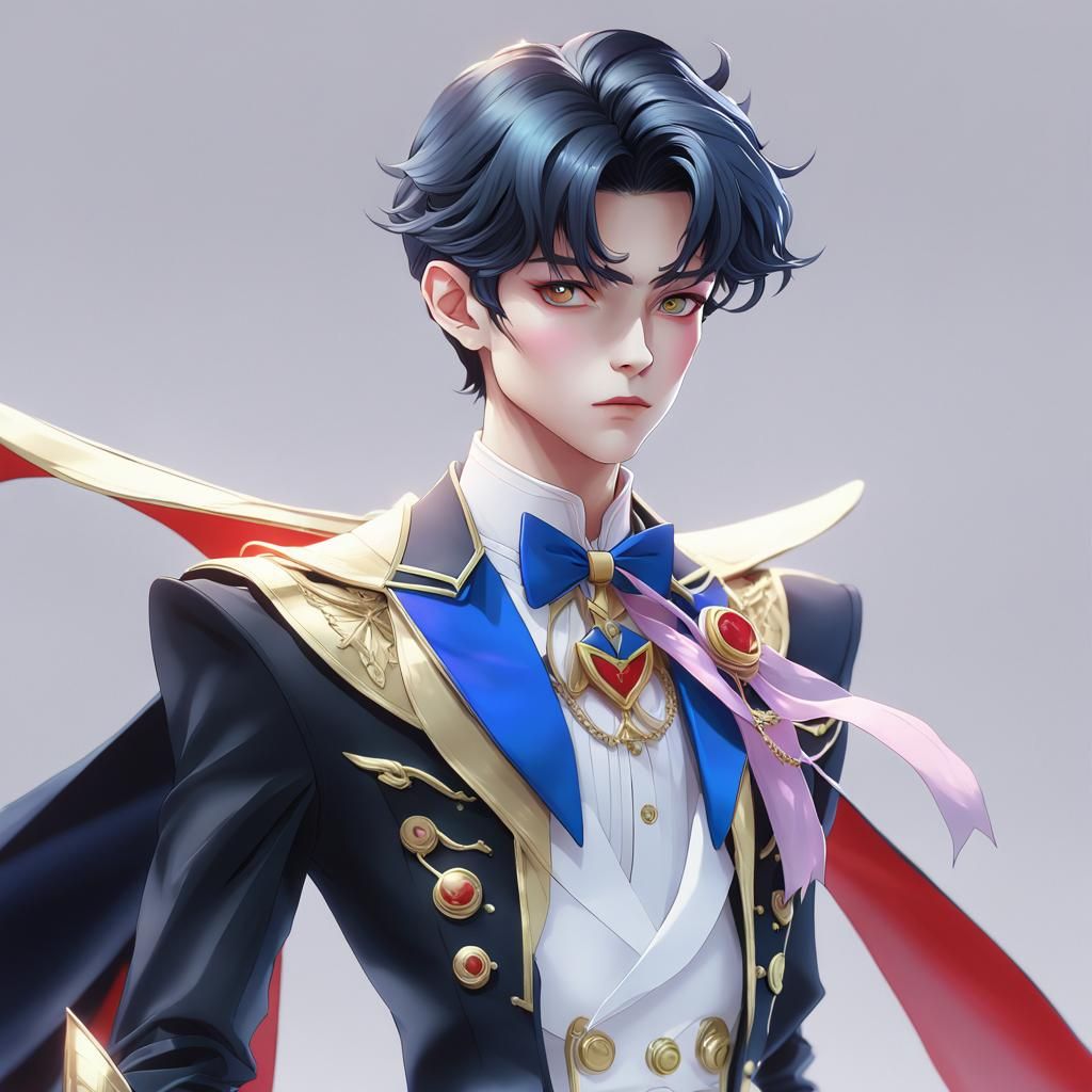 Tuxedo Mask Alien Fantasy, alien, fantasy, Sailor Moon-style...