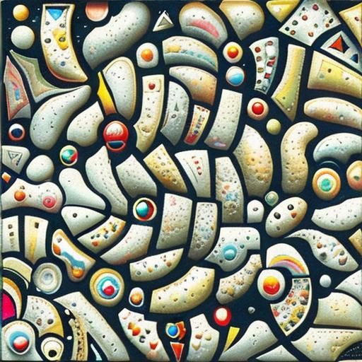 Abstract 3D Render in Kandinsky Style