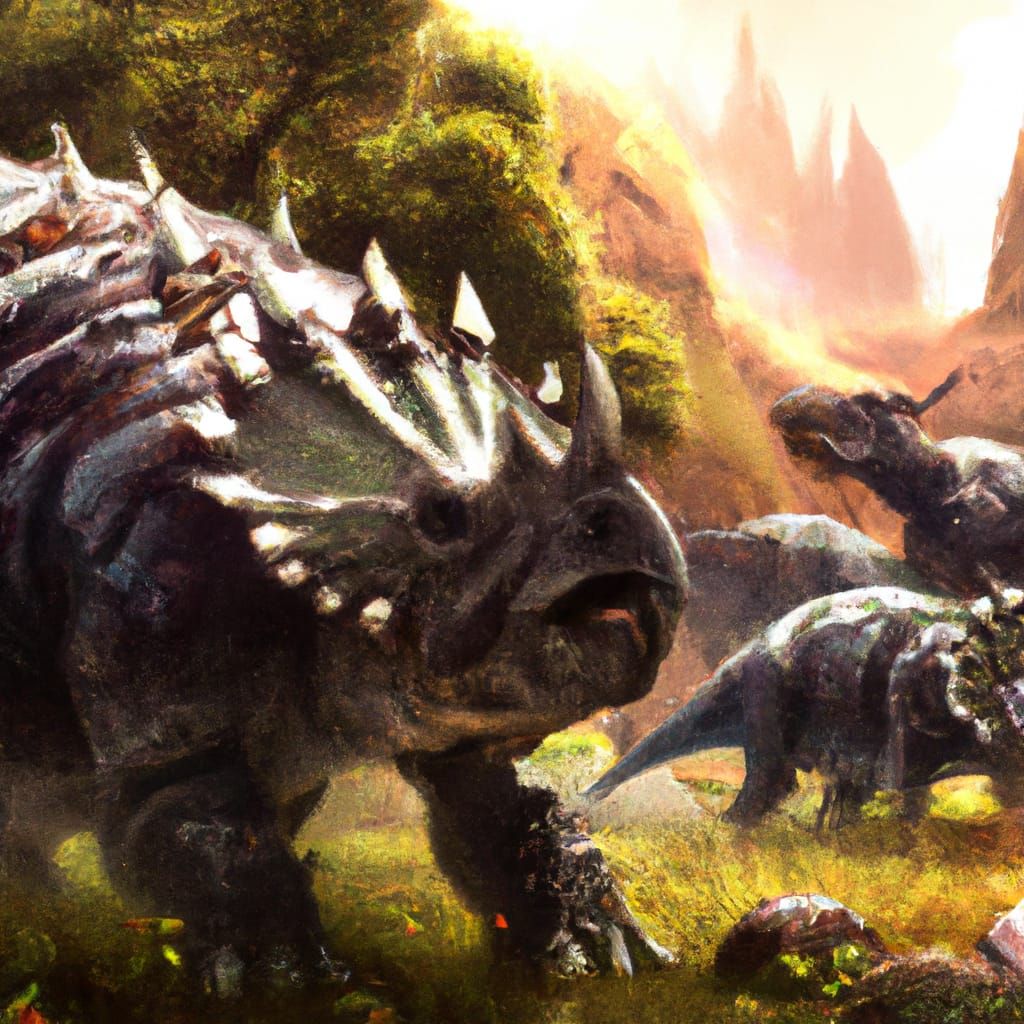 Ankylosaurus/Triceratops Hybrid