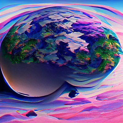 AI Generated Planet Rendering