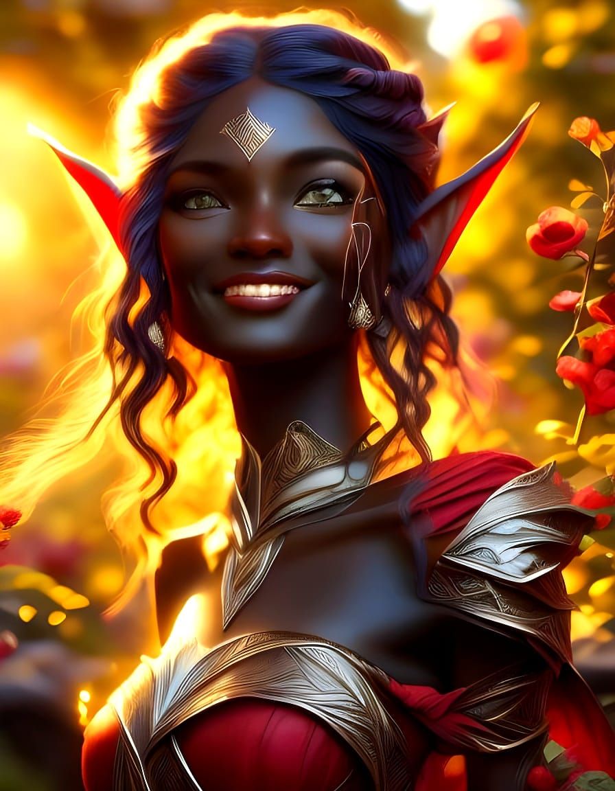 Elven Lady at Sundown - 1.5