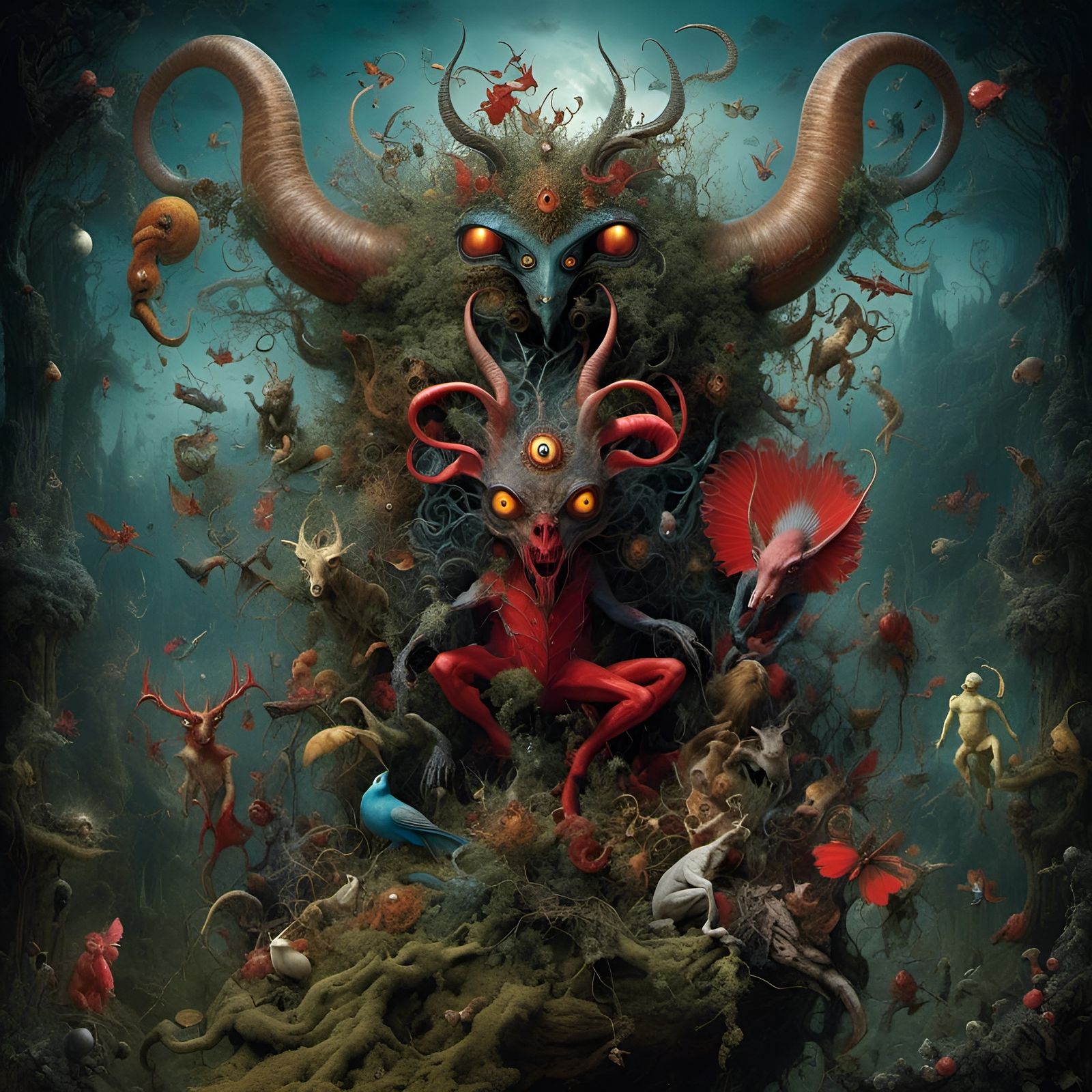 Psychedelic Cryptid Taxidermy in a Burtonesque Fantasy