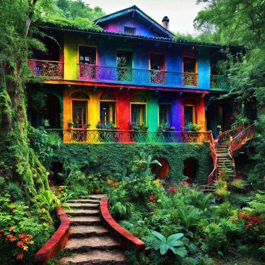 Vibrant 15th Century Jungle Mansion