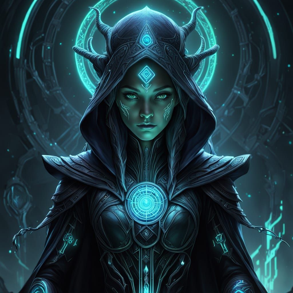 Sorceress Fuses With Alien Biotech in Dark Fantasy Sci-Fi