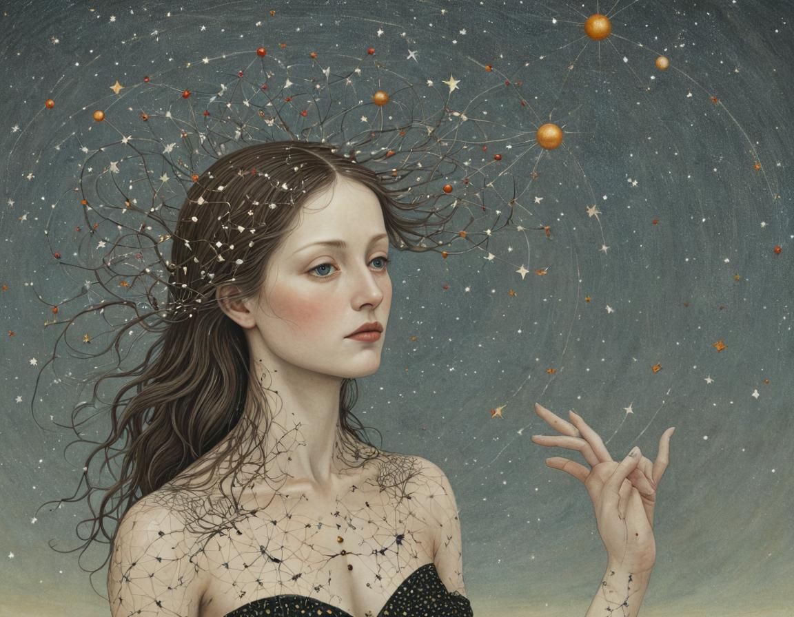 Dreamlike Mindscapes in Ethereal Mixed-Media Style