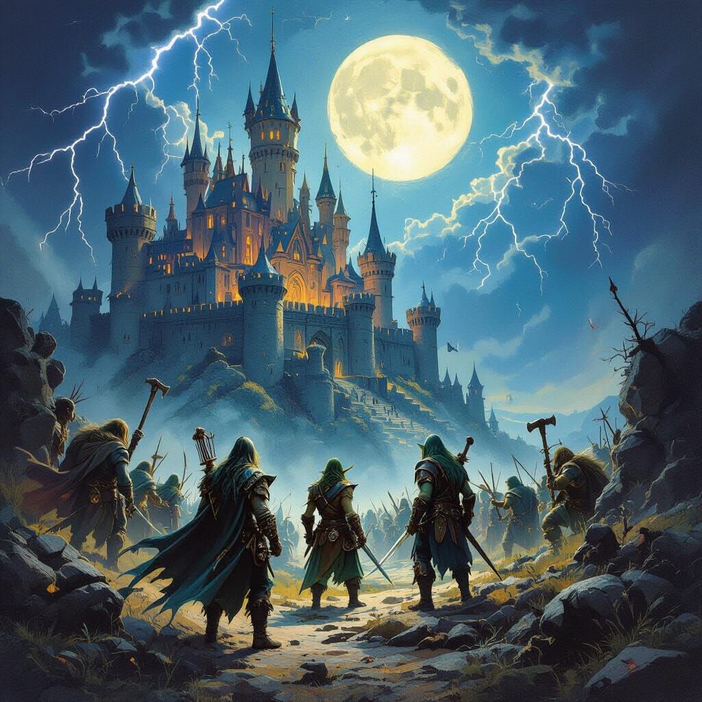 Mythical Battlefield: Goblins and Elves Seek Refuge