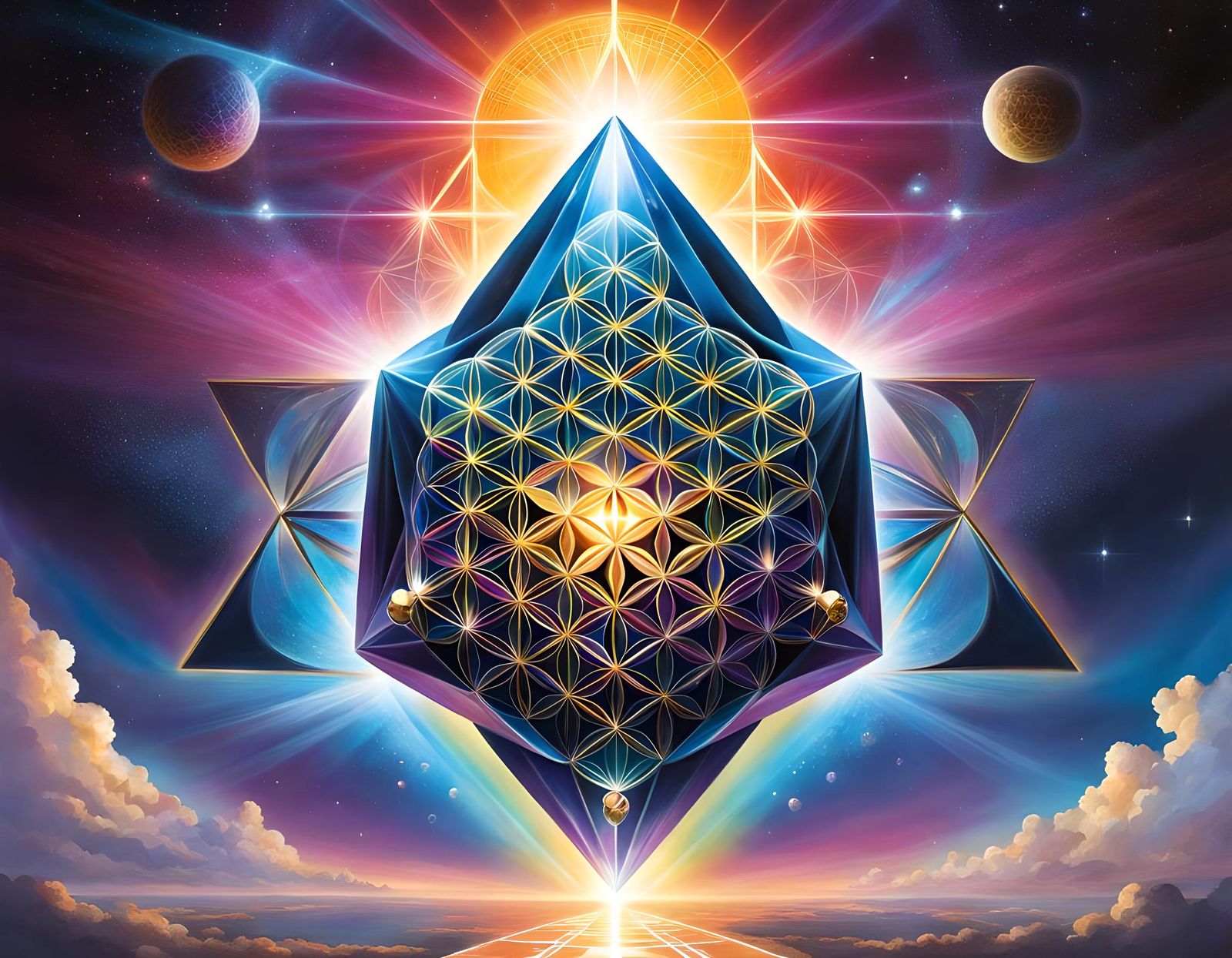 spacetime flower power, flowers of life, golden mean, all is...