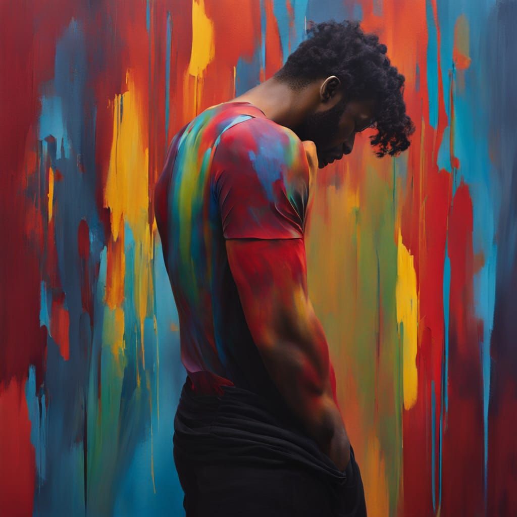 Vibrant Bodyscape in Painterly Style