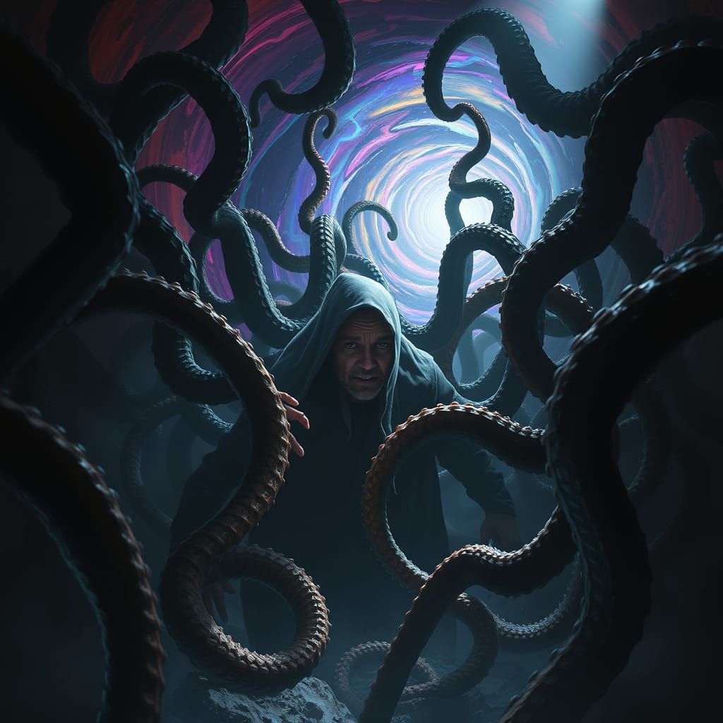 Tentacled Abduction in Lovecraftian Horror
