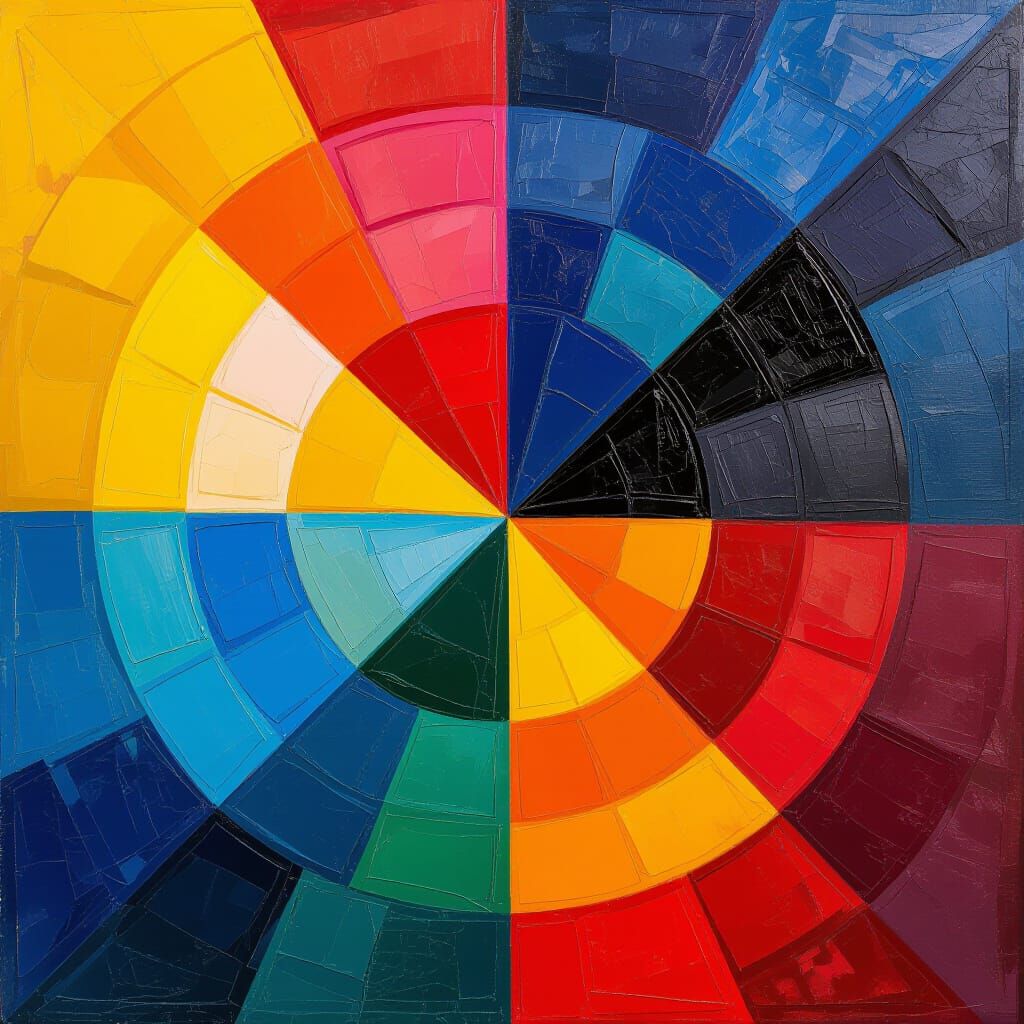 Abstract Art with Complementary Colors