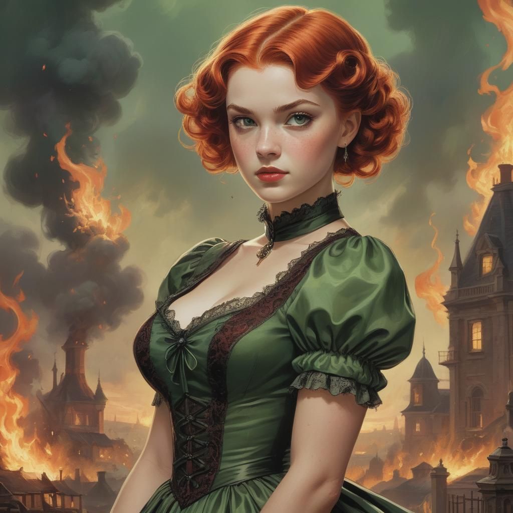 Lady with Flames - 2