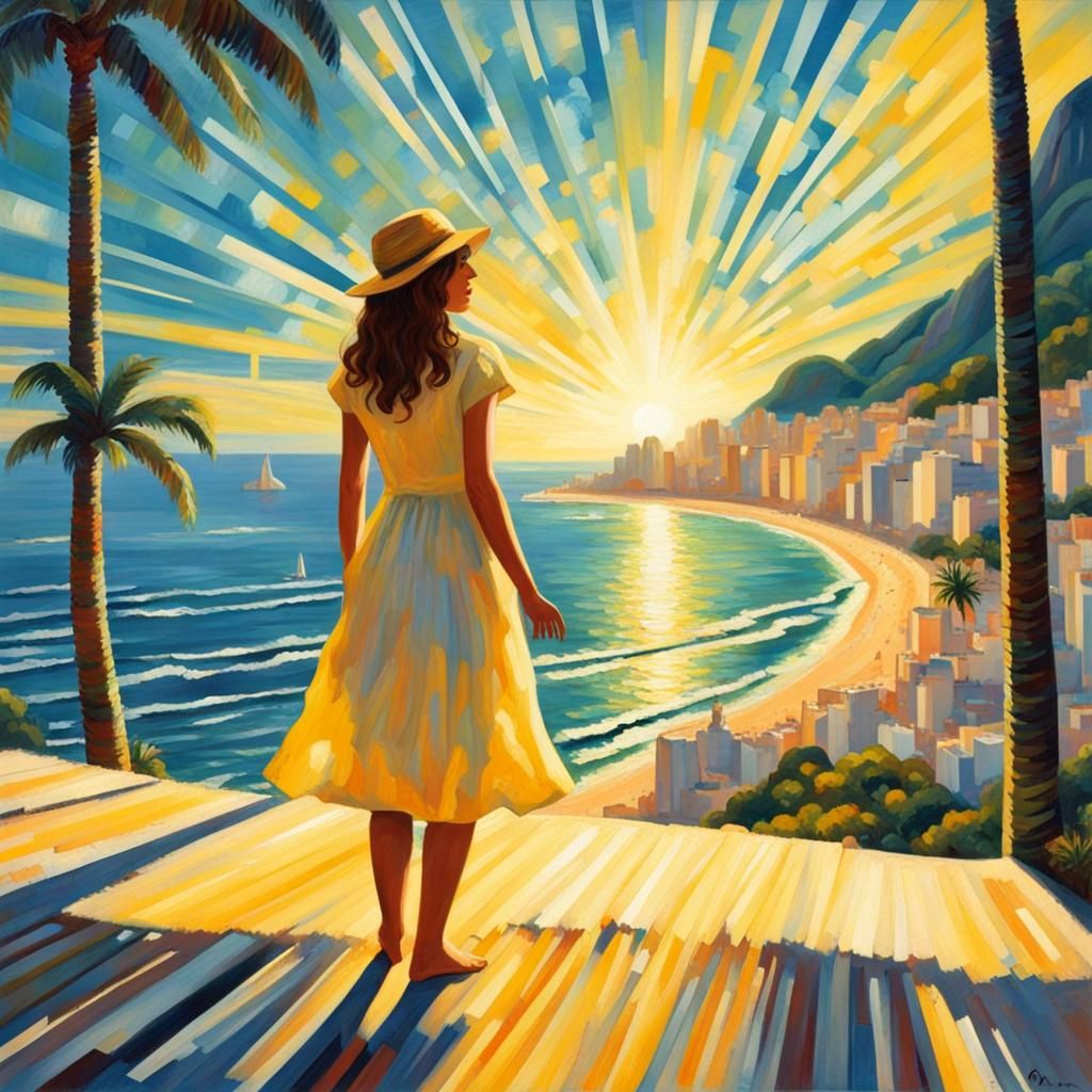 Girl from Ipanema: Post-Impressionistic Sunshine