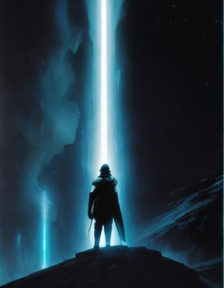 Futuristic Saber Duel Book Cover Art