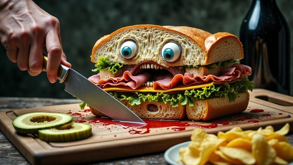 Screaming Submarine Sandwich in a Country Cottage