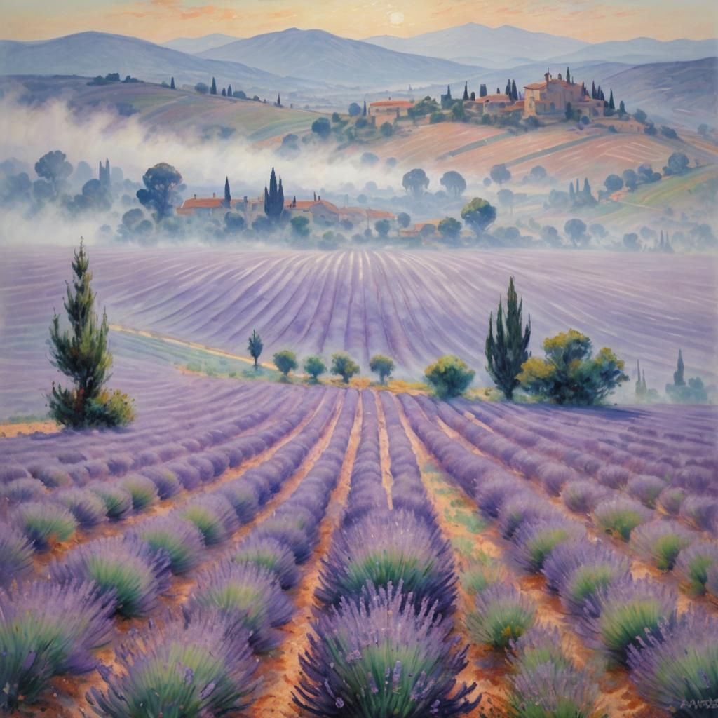 Southern france lavender fields