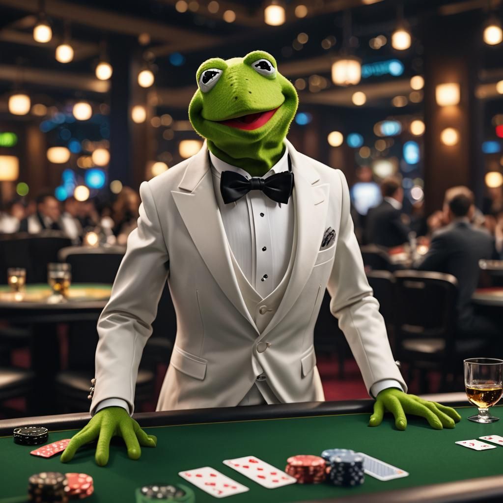 Kermit the Frog Plays Blackjack in 8k