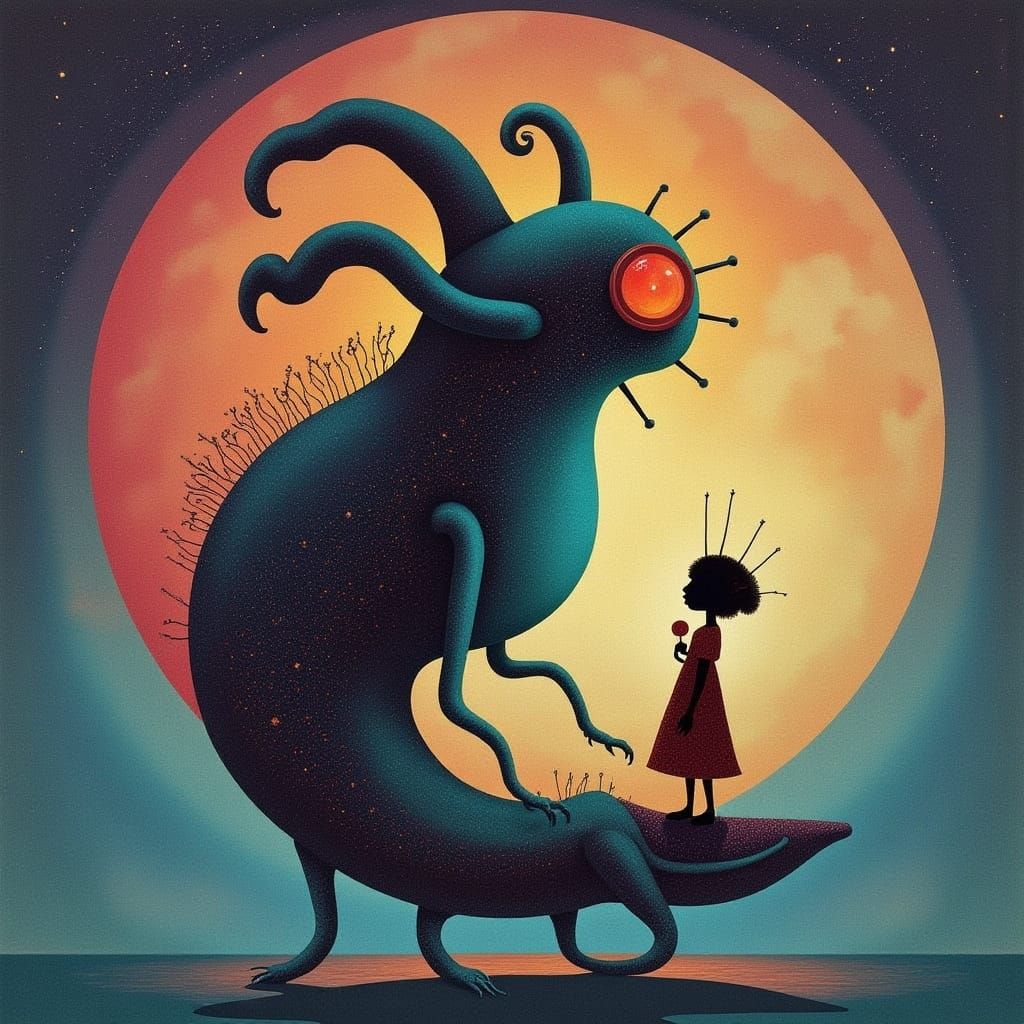 Surreal Landscape with Capsules and CICADA SONG Inspiration