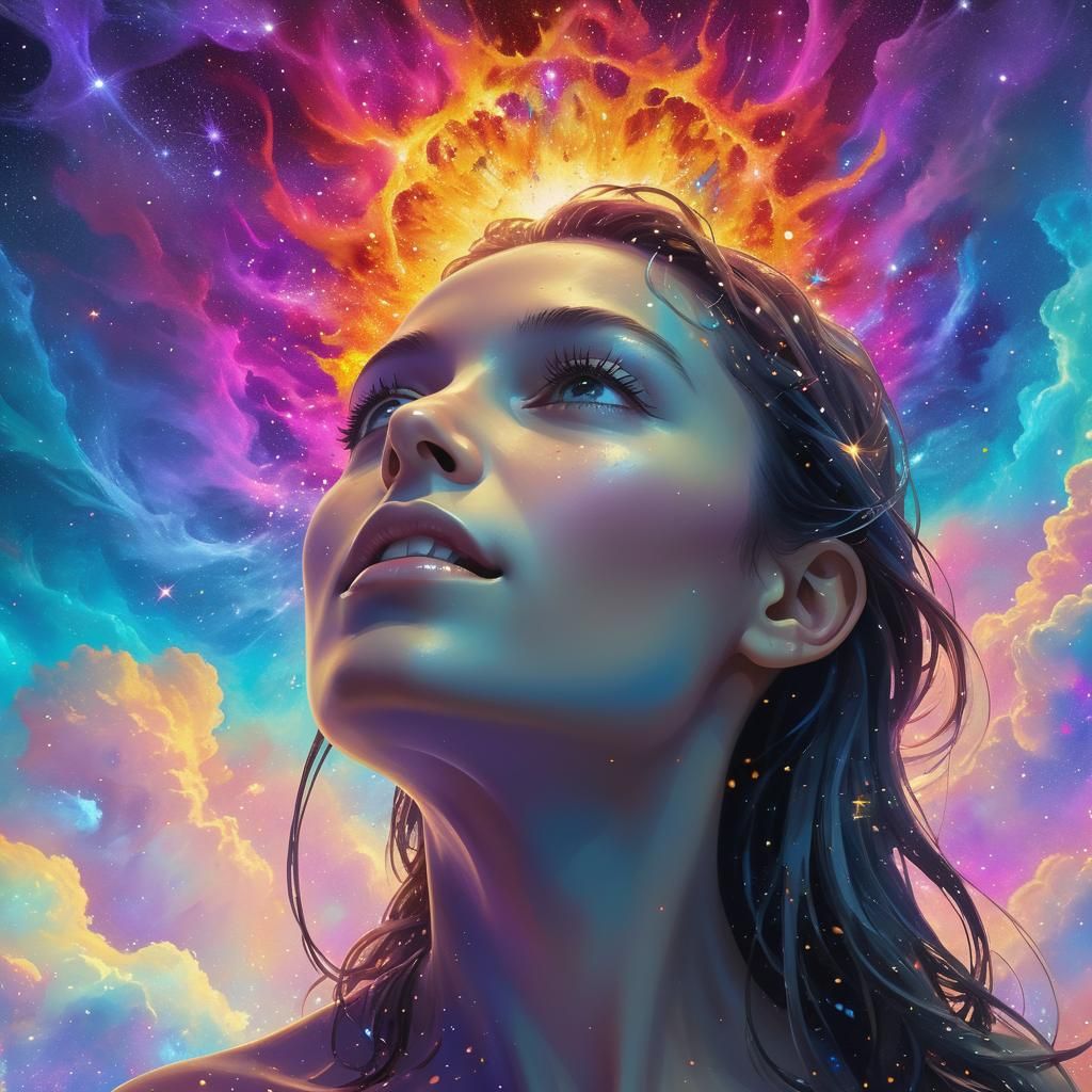 Vibrant Star Cluster Explosion in Plasma Maelstrom